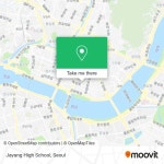 How to Get to 자양고등학교 in 광진구, 서울시 by Bus or Subway?