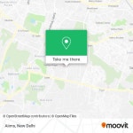 How to get to Aiims in Delhi by bus or metro?