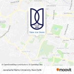 How to get to Jawaharlal Nehru University in Delhi by Bus or Metro?