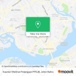 How to get to Kaunter Khidmat Pelanggan PPDJB in Johor Baharu by Bus or Train?