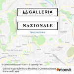 How to get to Galleria Nazionale DArte Moderna E Contemporanea in Roma by Bus, Metro, Train or Light Rail?