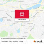 Huntington Ave @ Riverway stop - Routes, Schedules, and Fares