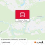 How to get to Kjevli in Norway by Bus or Train?