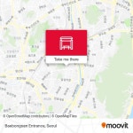 Baebongsan Entrance stop - Routes, Schedules, and Fares