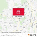 Jongam SK Apartment stop - Routes, Schedules, and Fares