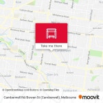 How to get to Camberwell Rd / Bowen St in Melbourne by Bus, Train or Tram?