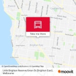 How to get to Little Brighton Reserve / Union St (Brighton East) in Melbourne by Bus, Train or Tram?
