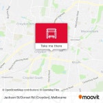 How to get to Jackson St/Dorset Rd (Croydon) in Melbourne by Bus or Train?