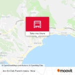 How to get to Arc-En-Ciel in Menton by Bus or Train?