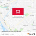 How to get to Noida Stadium in New Delhi by Bus or Metro?