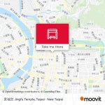How to get to 景福宮 Jingfu Temple in 中山區 by Bus, Metro or Train?
