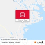 How to get to Road End, Lingerbay in Scotland by Bus or Ferry?