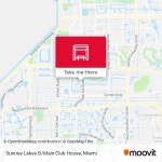 How to get to Sunrise Lakes B / Main Club House in Plantation by Bus?