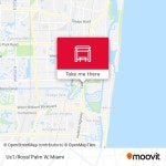 How to get to Us1/Royal Palm W in Boca Raton by Bus or Train?