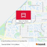 How to get to Sunrise B/Nw 118 A in Plantation by Bus?