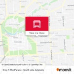 ¿Cómo llegar a Stop 5 The Parade - South side en Adelaide en Autobús, Tren o Tren ligero?