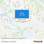 How to get to Pyeongan-ro 1-gil, Ansan-si, Gyeonggi-do by bus or subway?