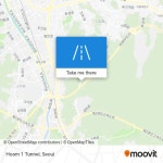 How to get to Hoam 1 Tunnel, Geumcheon-gu, Seoul by bus or subway?