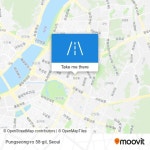How to get to Pungseong-ro 58-gil, Gangdong-gu, Seoul by subway or bus?