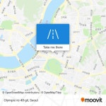 How to get to Olympic-ro 48-gil, Gangdong-gu, Seoul by subway or bus?