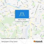 How to get to Bamgogae-ro 24-gil, Gangnam-gu, Seoul by bus or subway?