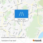 How to get to Gyeonjae-ro 13-gil, Jungnang-gu, Seoul by bus or subway?