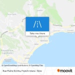 How to get to Rue Pietra Scritta in Menton by Bus or Train?