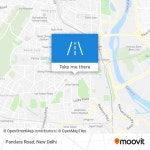 How to get to Pandara Road in Delhi by Bus, Metro or Train?