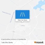 How to get to Calle Olivo in Lebrija by Train or Bus?