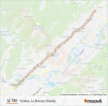 T80 Route: Schedules, Stops & Maps - Crolles, Le Brocey (Stade) (Updated)
