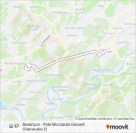 57 Route: Schedules, Stops & Maps - Besançon - Pôle Micropolis Dessert Chemaudin Zi (Updated)