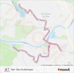 7 Route: Schedules, Stops & Maps - Dax - Bois De Boulogne (Updated)