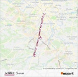 N123 Route: Schedules, Stops & Maps - Châtelet (Updated)