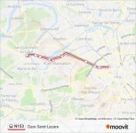 N153 Route: Schedules, Stops & Maps - Gare Saint-Lazare (Updated)