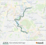N135 Route: Schedules, Stops & Maps - Gare de Boissy-Saint-Léger (Updated)