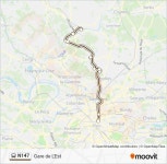 N147 Route: Schedules, Stops & Maps - Gare de LEst (Updated)