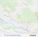 38 Route: Schedules, Stops & Maps - Zürich, Schützenhaus Höngg (Updated)