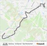 180 Route: Schedules, Stops & Maps - Bad Reichenhall Via Wals - Gois - Großgmain (Updated)