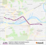 N65 Route: Schedules, Stops & Maps - Frankfurt (Main) Konstablerwache (Updated)
