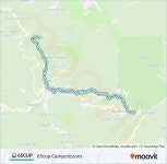 65cup Route: Schedules, Stops & Maps - 65cup-Campotizzoro (Updated)