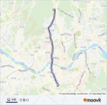 141ルート：スケジュール、停車地、地図-도봉산