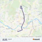 146路线：日程，站点和地图-강남역