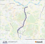 540 Route: Schedules, Stops & Maps - 군포공영차고지 (Updated)