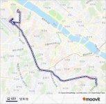 651 Route: Schedules, Stops & Maps - Banghwa-dong (Updated)
