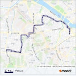661 Route: Schedules, Stops & Maps - 영등포역.신세계백화점 (Updated)