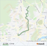 1224ルート：スケジュール、停車地、地図-상계4동