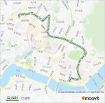 2221 Route: Schedules, Stops & Maps - Sindol-dong (Updated)