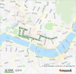 2224 Route: Schedules, Stops & Maps - Gangbyeon Station (Updated)