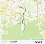 5513ルート：スケジュール、停車地、地図-벽산블루밍A