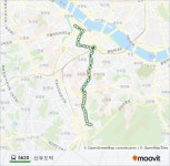 5620ルート：スケジュール、停車地、地図-선유도역